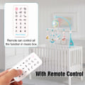 Miniatyrbillede 3 af 5: Baby Crib Mobile med hængende roterende legetøj, Take Along Music Box og projektorfunktion, Timing Remote, Perfekt gave til baby sovende-blå