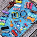 Miniatyrbillede 4 af 5: 28 Farver 10 Fod Paracord Snøre 550 Multifunktionel Paracord Reb Paracord Armbånd Reb Håndværk Reb Sæt