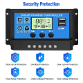 Miniatyrbilde 4 av 4: Solcellelader 10a/20a/30a Solcellepanel Batteri Intelligent Regulator