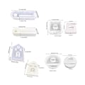 Miniatyrbilde 5 av 5: Husformet lysestakeform med base DIY Hjemmelaget Love Heart Window House Lysestake Dekorasjon Gips Epoxy Resin Form A