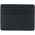 Miniatyrbillede 1 af 5: RFID Protect Slim Minimalistisk Lomme Læderpung Kortholder - Sort black