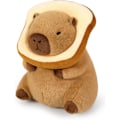 Miniatyrbilde 1 av 2: Søt Kapybara Plussj Pute med Brukbar Toast Hodeplagg Fylte Dyr Brød Kapybara Plussj Lekegaver for Barn 11 tommer (Toast Kapybara)
