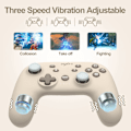 Miniatyrbilde 5 av 5: Trådløs Switch Pro-kontroller, makro, gyroakse, vekkefunksjon, programmerbar dobbeltilkobling for Switch/Lite/OLED/iOS (kun 16 versjoner) / PC (Brun)