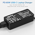 Miniatyrbild 2 av 7: 65W USB C-strömadapter för bärbar dator för Lenovo ThinkPad Huawei