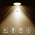 Miniatyrbillede 4 af 4: Pakke med 8 halogenpærer Gu5.3 Mr16 35w 12v dæmpbar - varm hvid 2800k, 400 lumen, glasdæksel