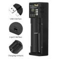 Miniatyrbilde 3 av 5: Lader 26650 USB Smart Nikkel Hydrogen Aa Aaa 21700 Enkelt Spor Litiumbatteri Lader