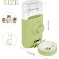 Miniatyrbillede 4 af 5: Automatisk Vanddispenser til Kæledyr, Vanddispenser til Kaniner, Hængende Vandfontæne 600ML Dispenser, til Kanin Chinchilla Marsvin Pindsvin