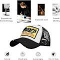 Miniatyrbilde 4 av 5: Baseball Cap Mesh Caps Unisex Brodert Brev Patch Casual Caps Hip Hop Solhatter Black