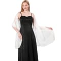 Aftenkjoler Sjal Dame Cape Wraps BEIGE HVIT BEIGE HVIT Beige White Beige White