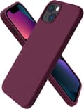 iPhone 13 Case, Liquid Silicone Case for 6.1 inch iPhone 13, Ultra-thin Case, Full Coverage Shockproof Protective Soft Case Red wine