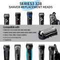 Miniatyrbillede 7 af 8: 32B S3 Reservedele Shaverhoveder Kompatibel med Braun Series 3, Elektriske Shaver Tilbehør