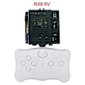 Miniatyrbillede 1 af 5: Elektrisk legetøjsbil til børn med Bluetooth-fjernbetjening, Controller med soft start-funktion 2.4g Bluetooth-sender RX8 6V full set