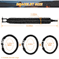 Miniatyrbillede 2 af 5: Overlevelsesarmbånd, taktisk paracord-armbånd med smedet rust
