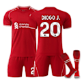 Pikkukuva 1 / 3: 25-26 Liverpoolin kotipaita jalkapallosetti sukilla No.20 Diogo Jota_xx XS