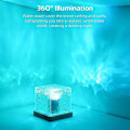 Miniatyrbilde 2 av 8: Projektorlampe for soverom - Sensorisk lys med 16 farger, Projektor nattlys for soverom（16-fargers dynamiske vannkrusninger + app + fjernkontroll） Style 1