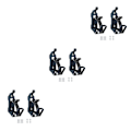 Miniatyrbild 3 av 5: 1/2/3 2-pack/parti Fäste för takräcketillbehör Väggfäste Svart Black 3Sets