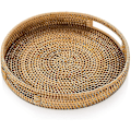 Miniatyrbillede 1 af 5: Rattanbakke 30cm håndvævet fletbakke