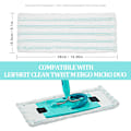 Miniatyrbillede 2 af 5: 3 stk. Leifheit Clean Mop udskiftning til våd og tør brug Mikrofiber flad moppehoved tilbehør