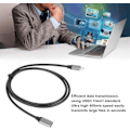 Miniatyrbild 3 av 5: USB-C Förlängningskabel, HD 4K USB 3.1 Hane till Hona Förlängningssladd 3A 60W PD Snabbladdning 400M/s Dataöverföring Typ C-kabel (0,5m) (Svart)