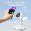 Miniatyrbillede 2 af 4: Trådløs oplader, induktiv, trådløs oplader 15W opladningsstation