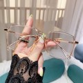 Miniatyrbillede 1 af 7: Anti-Blåt Lys Læsebriller Firkantede Briller BRUN Brow Brown Strength 150