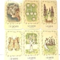 Miniatyrbilde 3 av 4: Ulvetarotkort Spillkort Fortune Telling Holografisk Papir Engelsk Brettspill Party Spillkort
