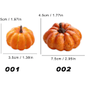 Miniatyrbillede 8 af 8: Mini kunstig Halloween græskar dekoration simuleret grøntsag green 2