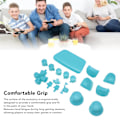 Miniatyrbillede 4 af 5: 16 stk. Spilknap til PS5-controller, udskiftningsknapper til tommelfinger og aftrækker til PS5-controller Light Blue