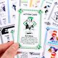 Miniatyrbillede 5 af 5: Puslespil Familie Fest Brætspil Engelsk version Monopoly Trading Blå Black