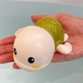 Miniatyrbillede 1 af 5: Sød Bade-Skildpadde Hval Pool Strand Klassisk Kæde Opvindslegetøj Vandlegetøj til Børn green tortoise
