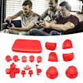 Miniatyrbilde 5 av 5: 16 stk spillkontrollknapper for PS5-kontroller, erstatningsknapper for tommel og avtrekkere for PS5-kontroll Red