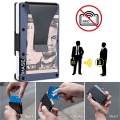Miniatyrbillede 3 af 5: Minimalistisk metalpung med pengeklips - Slank aluminiums kreditkortholder RFID-blokerende frontlommepung til mænd