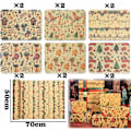 Miniatyrbillede 2 af 5: Julegavepapir, 12 ark julegavepapir, Kraftpapir julegavepapir, Genbrugspapir gavepapir 7