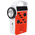 Miniatyrbillede 1 af 10: Vejrvarslingsradio med LED-lommelygte, Solcelledrevet bærbar håndsving AM/FM radio, Mobiltelefonoplader