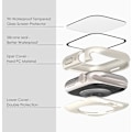 Pikkukuva 3 / 5: 6 kpl Yhteensopiva Apple Watch -näytönsuojan kanssa 42 mm Series 3 2 1 Kovamuovista puskurit Urheilukotelo iWatch 42 mm Miehille ja Naisille 42mm