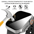 Miniatyrbillede 3 af 6: Etui til Apple Watch Apple Watch Series 9/8/7/6/5/4 Ur 44 45 41 40Mm Udskiftning til Ultra Privatliv Hærdet Glas Skærmbeskytter T Tr Series 789 45mm