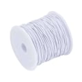 Miniatyrbillede 2 af 5: Sort nylonbelagt elastisk tråd - Rulle med 50 meter, 0,6 mm sort Black Black