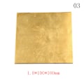 Pikkukuva 1 / 5: Messinkinen ohut metallilevy 1.0*100*100mm