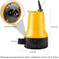Miniatyrbillede 8 af 9: 12V nedsænkelig vandpumpe 50W nedsænkelig pumpe 4200L/H DC pumpe Snavset vandpumpe Bærbar ledningslængde 2,3 meter Med cl