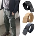 Miniatyrbillede 3 af 5: Nylon Herre Elastisk Nylon Taktiske Bælter Til Jeans Bukser Lige Sort En Størrelse
