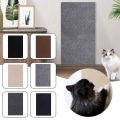 Miniatyrbilde 2 av 5: Kattenskrapematte med selvklebende bakside Stabil møbelbeskyttelsesmatte for kattunger Katt Khaki Khaki 30x100cm