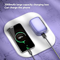 Pikkukuva 3 / 5: M32 Mini Bluetooth 5.1 Kuulokkeet TWS Langattomat Kuulokkeet Mikrofonilla Vedenkestävä Urheilu Bluetooth Kuulokkeet 2000mah (Violetti)