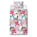 Miniatyrbilde 1 av 2: Squishmallows Bright Rotary Dynetrekksett Enkeltseng Lilla/Multi Lilla/Flerfarget Enkel_xx