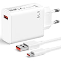 Miniatyrbilde 1 av 4: 67W Rask Lader + 1M 6A USB-C Kabel for Xiaomi Redmi 13C, Redmi Note 13 4G-5G, Redmi Note 13 Pro 4G-5G, Note 13 Pro+ 5G