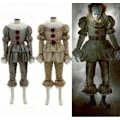 Miniatyrbillede 1 af 8: Halloween Cosplay Stephen King's It Pennywise Clown Maske Kostumemaske uden LED En størrelse Sølv Silver Men S