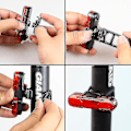 Miniatyrbilde 4 av 4: 30000 Lumen Sykkellys 10000mah USB Ladbar Batteri LED Sykkellys Hodelykt Mtb Vanntett Lommelykt Hodelykt