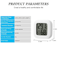 Miniatyrbillede 3 af 5: Mini LCD Termometer 2 stk Digital Termometer Hygrometer Indendørs Trådløs Luftfugtighedsmåler til Stue (Hvid)