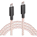 Miniatyrbilde 5 av 6: LED USB type C ladekabel 66 W, RGB lysende gradvis belysning aluminiumskall USB C-kabel rask lading kabel, type C-enhet (farget) – 3,2 fot