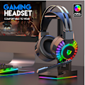 Pikkukuva 1 / 5: Peliheadset Mikrofonilla PS4 PS5 Xbox One PC:lle, RGB Stereo Gamin