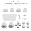 Miniatyrbilde 2 av 5: 16 stk spillkontrollknapper for PS5-kontroller, erstatningsknapper for tommel og avtrekkere for PS5-kontroll White